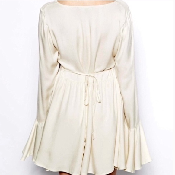 For Love & Lemons Lotus Bell Sleeve Mini Dress S. - Picture 3 of 4